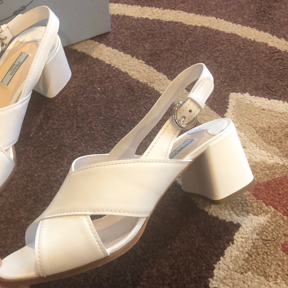 Prada Leather Crisscross 55mm Sandal - Picture 3 of 7